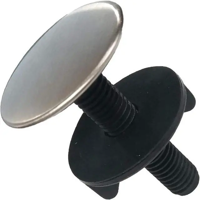 Alt view image 4 of 7 - 4 Pack Kitchen Faucet Hole Cover Sink Tap Hole Plate Stopper Cover Brushed Metal Stainless Steel Plug Kitchen Sink Hole Cover