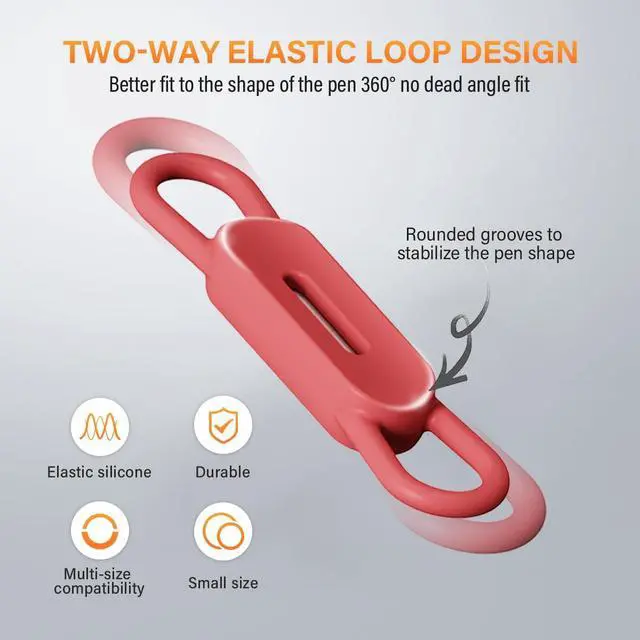 Alt view image 5 of 6 - XYOFUN Magnetic Pen Holders Set of 8, Adjustable Pencil Clip, White & Black | Silicone Flexible Pencil Holder, For Refrigerator, Whiteboards, Desk Accessories & Teacher Supplies