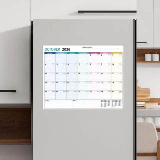 Alt view image 2 of 7 - 2026-2028 Magnetic Calendar for Refrigerator - 2 Year Calendar from Jul 2026 - Jun 2028, 8 x 10 In, 24 Monthly Magnetic Fridge Calendar with Strong Magnets, Thick Paper, Ample Space for Easy Planning