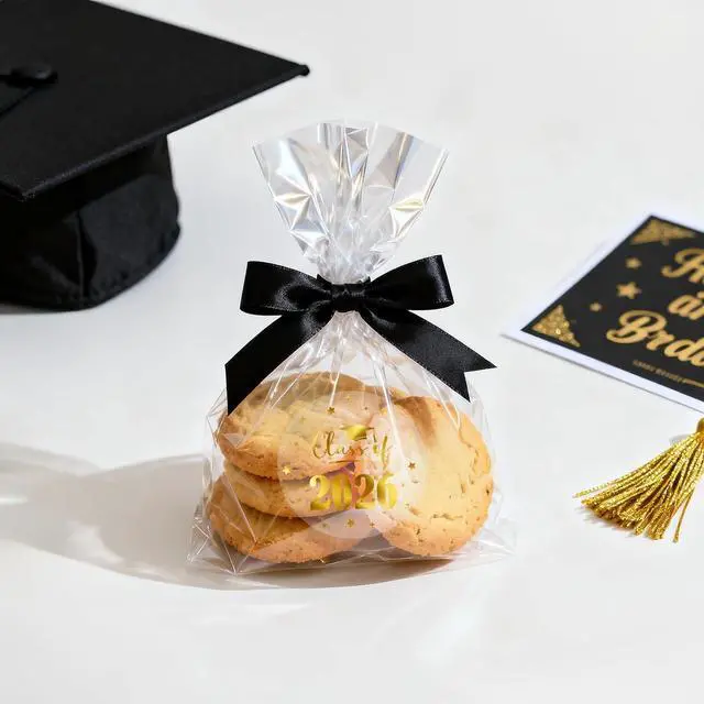 Alt view image 7 of 7 - Graduation Stickers Class of 2026 Stickers 120PCS Gold Foil Sticker | 1.6 Inch Transparent Graduation Party Favors Sticker for Envelope Seals Card