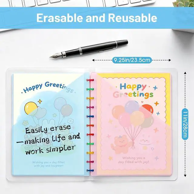 Alt view image 2 of 7 - 5Pack Discbound Dividers, Plastic Index Dividers with Pockets, 9.25''x11'' | with Pockets for 9 Disc Planner, Discbound Accessories, Office & Planner Organizer (5 Colors, 9.25''x11'')