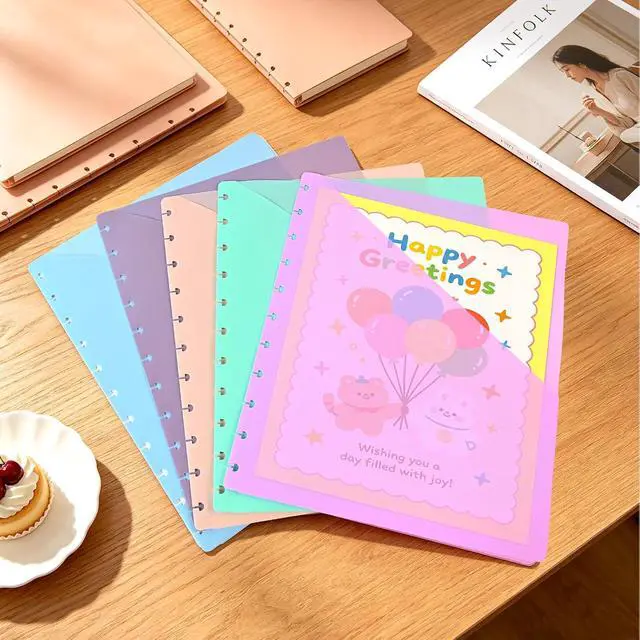 Alt view image 5 of 7 - 5Pack Discbound Dividers, Plastic Index Dividers with Pockets, 9.25''x11'' | with Pockets for 9 Disc Planner, Discbound Accessories, Office & Planner Organizer (5 Colors, 9.25''x11'')