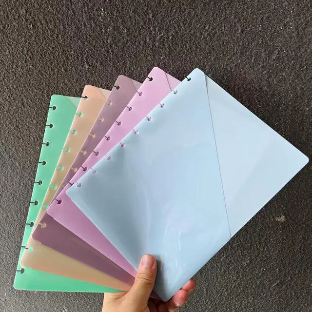Alt view image 7 of 7 - Discbound Dividers with Pockets & 9 Disc Bound Classic - 7x9.25 Classic Size Discbound Notebook, 5pcs Plastic Index Dividers for Binder, Folder & Disc Planner Accessories