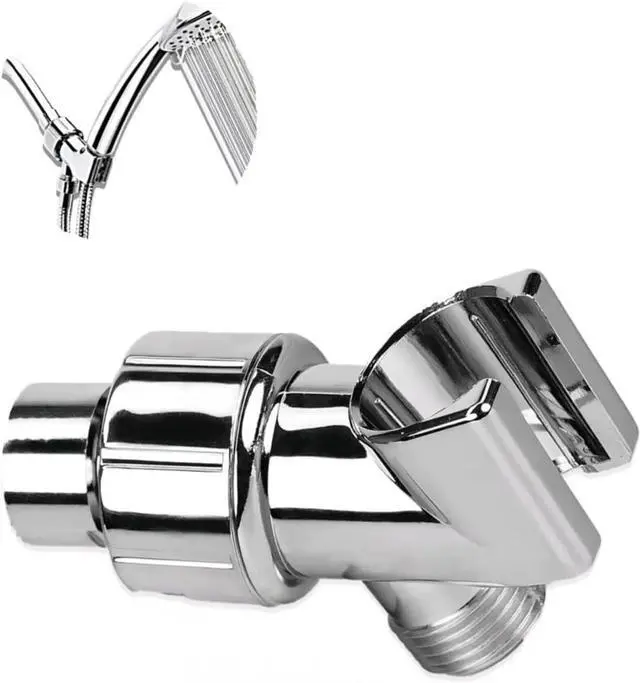 Main image of Handheld Shower Head Holder with Solid Brass Ball Joint, Adjustable Shower Head Holder, Adjustable Shower Arm Mount for Connecting Shower Arm and Shower Hose, Shower Head Connector