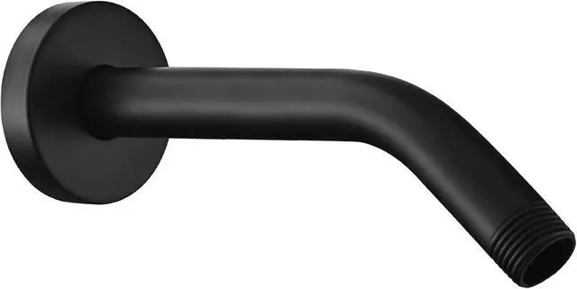 Main image of Shower Arm with Flange, 8 Inches Wall Mount Replacement Shower Head Arm For Fixed Shower Head and Handheld Showerhead, Matte Black