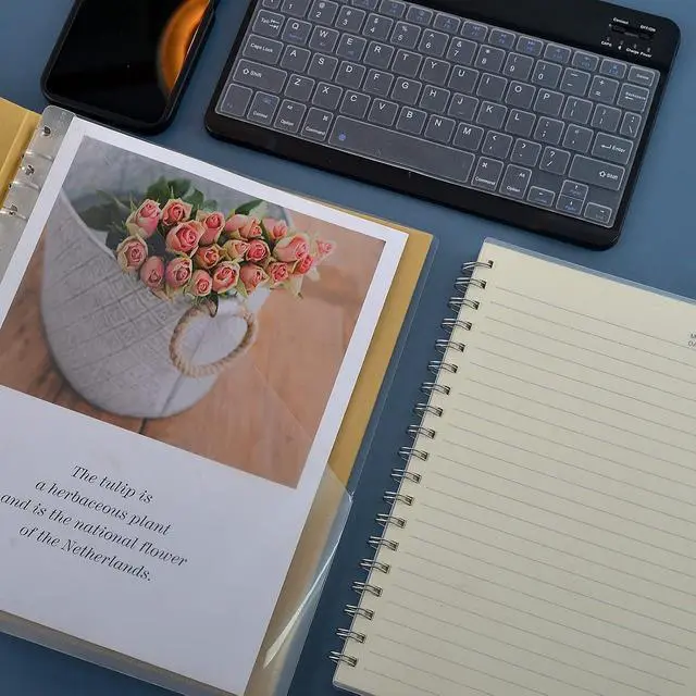 Alt view image 5 of 5 - 6 Pack Letter Size Discbound Pocket Dividers Discbound Pocket Pages Discbound Notebook Dividers Disc Notebook Accessories Discbound Letter Size Pockets for Discbound Notebooks