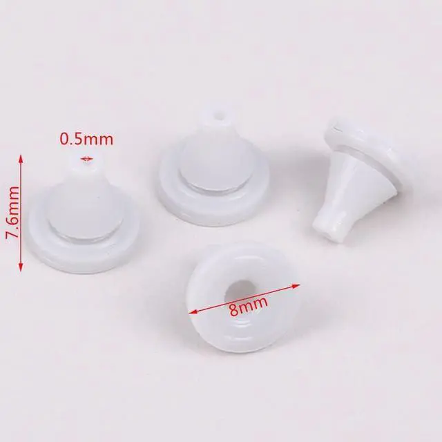 Alt view image 3 of 6 - 50 Pack Rain Shower Head Nozzles Replacement Universal Shower Heads Nozzle Inserts Silicone Nibs Parts for High Pressure Showerhead Combo Rainfall Shower Head Handheld Spray Combo