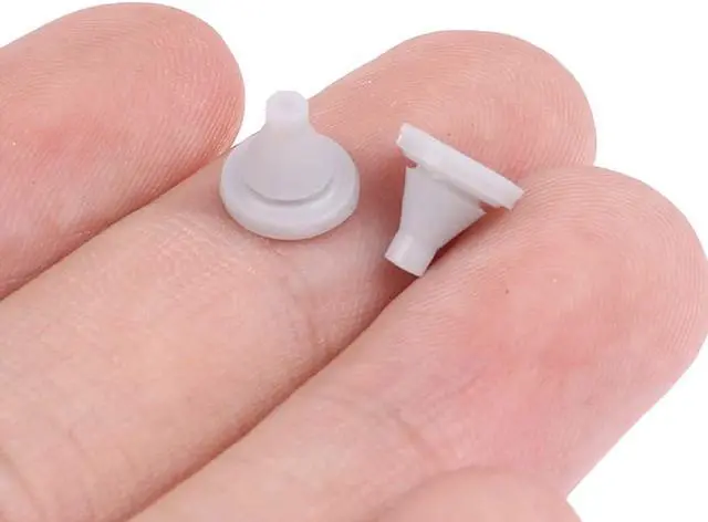 Alt view image 4 of 6 - 50 Pack Rain Shower Head Nozzles Replacement Universal Shower Heads Nozzle Inserts Silicone Nibs Parts for High Pressure Showerhead Combo Rainfall Shower Head Handheld Spray Combo