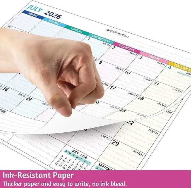 Alt view image 6 of 7 - 2026-2028 Magnetic Calendar for Refrigerator - 2 Year Calendar from Jul 2026 - Jun 2028, 8 x 10 In, 24 Monthly Magnetic Fridge Calendar with Strong Magnets, Thick Paper, Ample Space for Easy Planning
