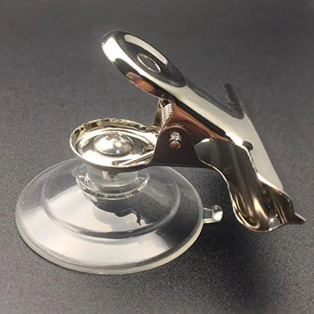 Alt view image 2 of 6 - Suction-Cup Clip, JZMYXA Plastic Round Suction Cup Clip Advertising Pop Display Holder Stand Clamp Set of 8