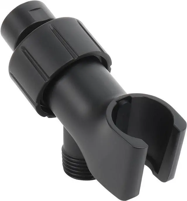 Main image of NearMoon Adjustable Shower Arm Mount- with Universal Wall Hook Bracket and Brass Pivot Ball, Shower Head Holder for Hand Held Showerheads (Matte Black)