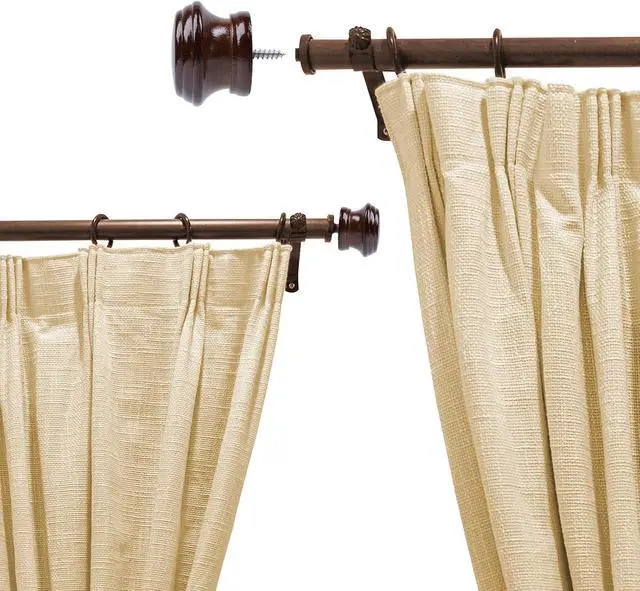 Alt view image 5 of 7 - Antrader Curtain Rod Finial Replacement for Living Room,Bedroom,2Pcs | Screw on Curtain Rod End Caps for 1" Curtain Rods,M5 Screw