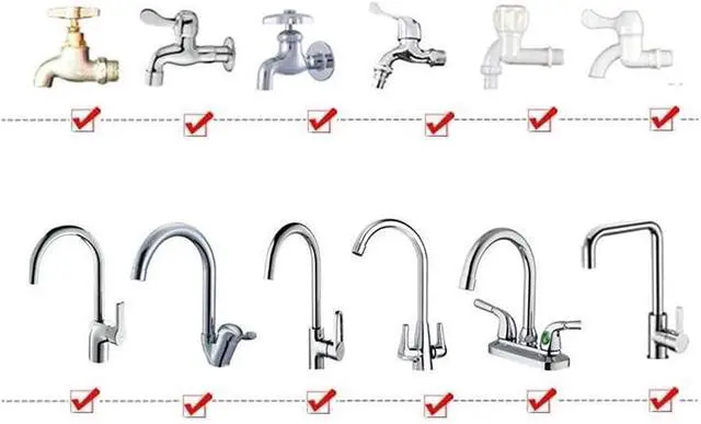 Alt view image 6 of 7 - Sink Spray Hose,Portable Sink Hose Faucet Sprayer, Shampoo Sprayer Handheld Faucet Shower Head Spray for Bathing Baby,Pets,Washing Hair,Rinsing Vegetables