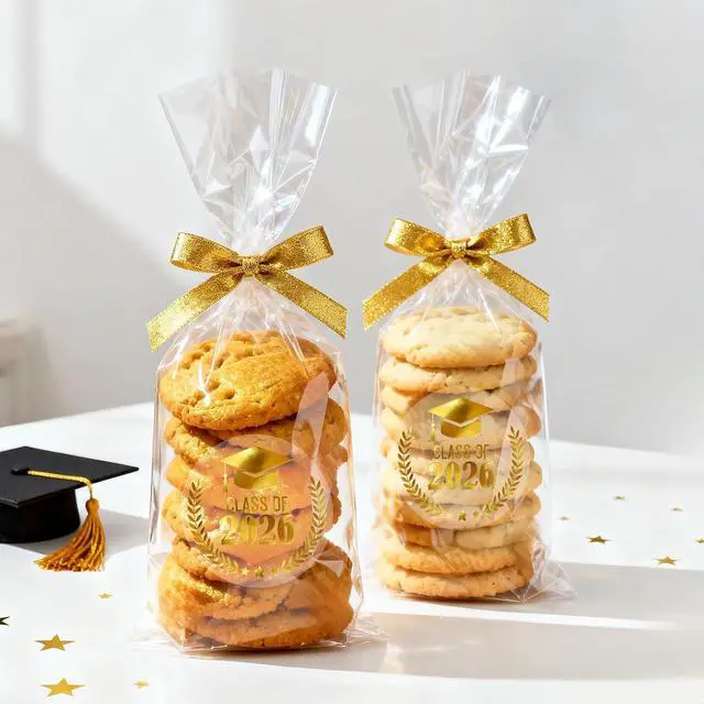 Alt view image 7 of 7 - Alynta Graduation Stickers Class of 2026 Stickers 120Pcs 1.6 Inch | Gold Foil Grad Cap Sticker Transparent Round Graduation Party Favors Sticker for Envelope Seals Cards Invitations (Gold)