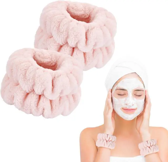 Alt view image 7 of 7 - Dorbetar Wrist Bands for Washing Face, Spa Wristbands for Washing Face, Microfiber Wrist Towels for Washing Face, Face Wash Wristbands, Arm Bands for Washing Face for Woman Children