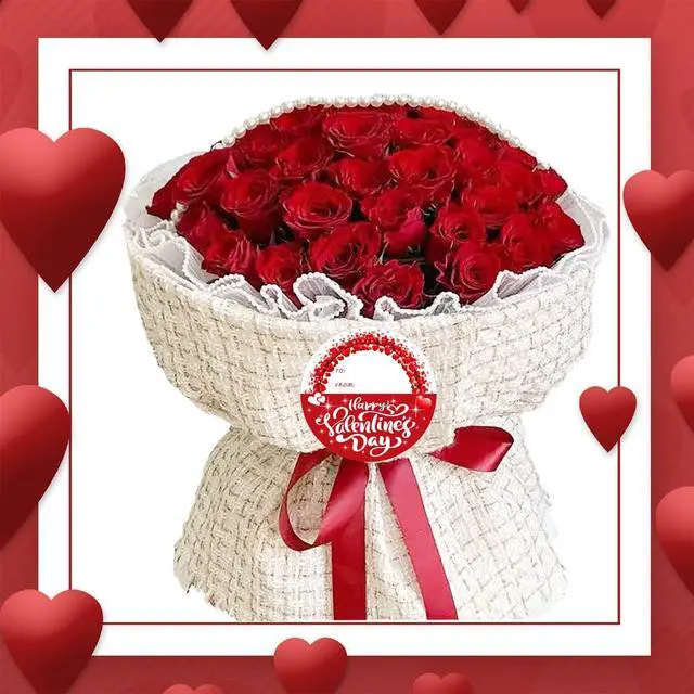 Alt view image 4 of 7 - 72 PCS Happy Valentine's Day Stickers, Valentines Day Gift Stickers, 2 Inch Heart Decorative Labels for Wraping Sealing Love Letter Envelope Decorating Boxes