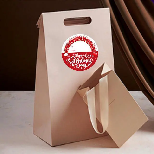 Alt view image 5 of 7 - 72 PCS Happy Valentine's Day Stickers, Valentines Day Gift Stickers, 2 Inch Heart Decorative Labels for Wraping Sealing Love Letter Envelope Decorating Boxes