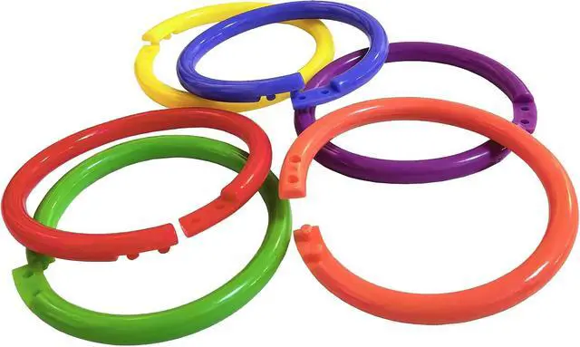 Alt view image 3 of 4 - 12 Pack Shower Curtain Rings,Plastic Shower Curtain Hooks,Decorative Round Easy Snap Closure Hanger Bathroom Shower Window Rod (Colorful)