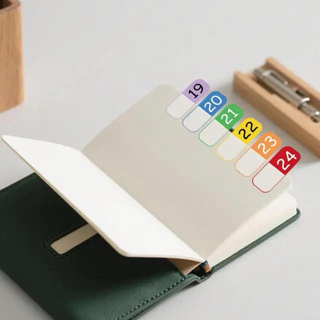 Alt view image 7 of 7 - Number Index Labels for 3 Ring Binders, Repositionable Index Labels Stickers for Notebooks, File Folders & Documents Classification (1-50)
