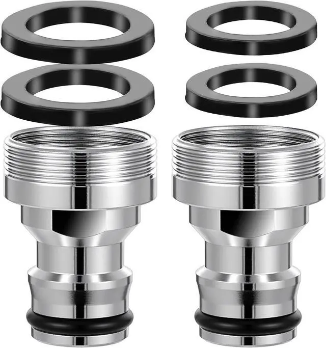 Main image of 2 Pack Dishwasher Faucet Adapter Dishwasher Snap Adapter Connection Portable Washer Faucet Snap Adapter Connection Accessories Portable Dishwasher Washing Machine to Sink