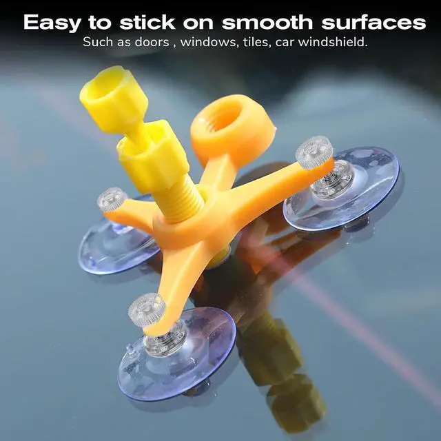 Alt view image 4 of 7 - 6 Pack Screw Suction Cups, 41mm Clear PVC Suction Cups with Screws Nut Strong Adhesive Sucker Pads Glass Suctions Pads Heavy Duty Suctions Holder for Bathroom Wall Window Car Shade License Plates