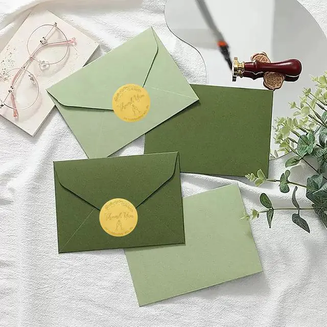 Alt view image 4 of 7 - 120 PCS Thank You Stickers for Packaging, 2 Inch Round Metallic Foil Labels | Self Adhesive Sealing Thank You for Celebrating with Me Stickers for Gift Bags, Boxes, Envelopes & Small Business
