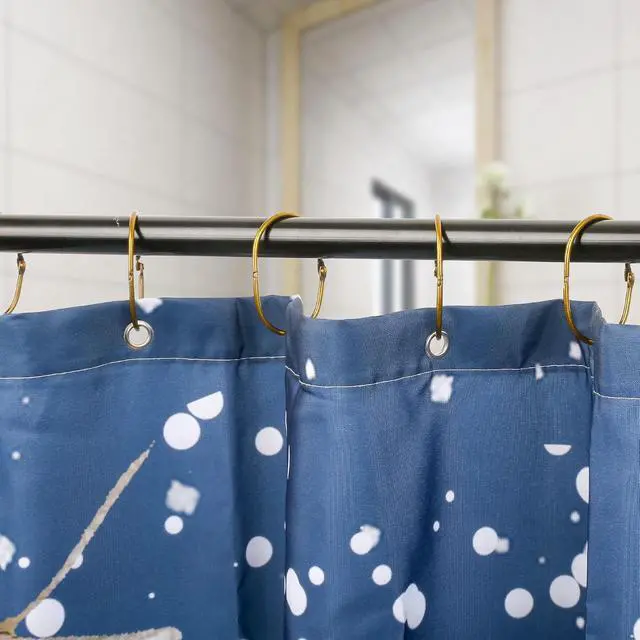 Alt view image 5 of 7 - 20Pcs Shower Curtain Hooks,Metal Oval Shower Curtain Hooks Roman Rings | Rustproof Decorative Shower Curtain Rings for Bathroom, Bathtub, Window, Balcony (20, Oval-Bronze)