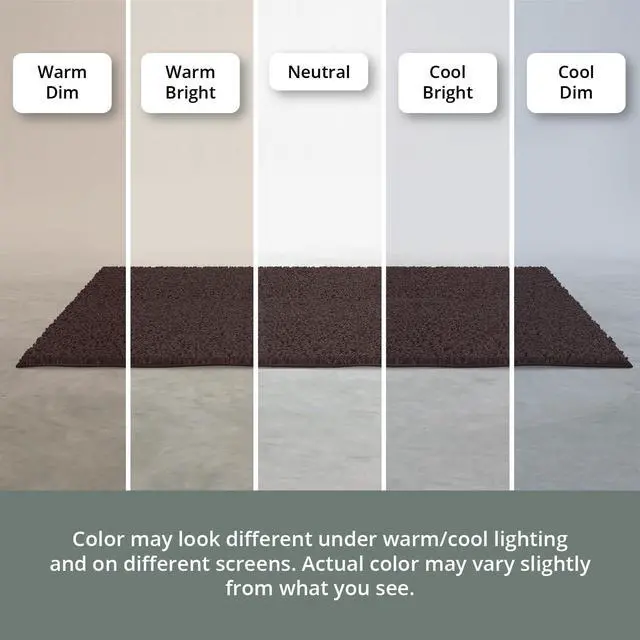 Alt view image 6 of 6 - MAYSHINE Small Plush Shaggy Chenille Bath Mat 23"x14" Extra Soft, Super Absorbent, Non-Slip Bathroom Rug | Fluffy Microfiber, Area Rug Sets for Bathroom Floor, Kitchen, Living Room | Brown