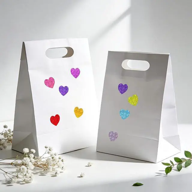 Alt view image 5 of 7 - Anwyll Heart Stickers - 500Pcs 1Inch Valentines Day Heart Stickers Holographic Colored Heart Shape Sticker for Reward Classroom Self Adhesive Love Incentive Sticker for Envelope Seal Birthday Wedding