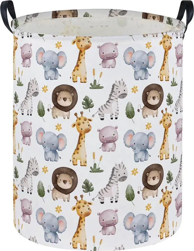 Main image of DDBASKE Laundry Basket Animal Hamper for Nursery Cute Storage Bin Organizer Room Decor for Home(Zoo)
