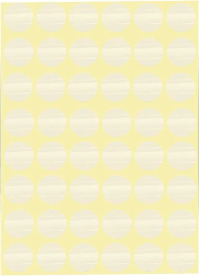 Main image of 1" Clear Circle Dot Stickers (720 Pcs), Transparent Self-Adhesive Seals for Envelope, Cosmetic Box, Gift Bag, Mail, PVC Material, Round Wafer Package Seals