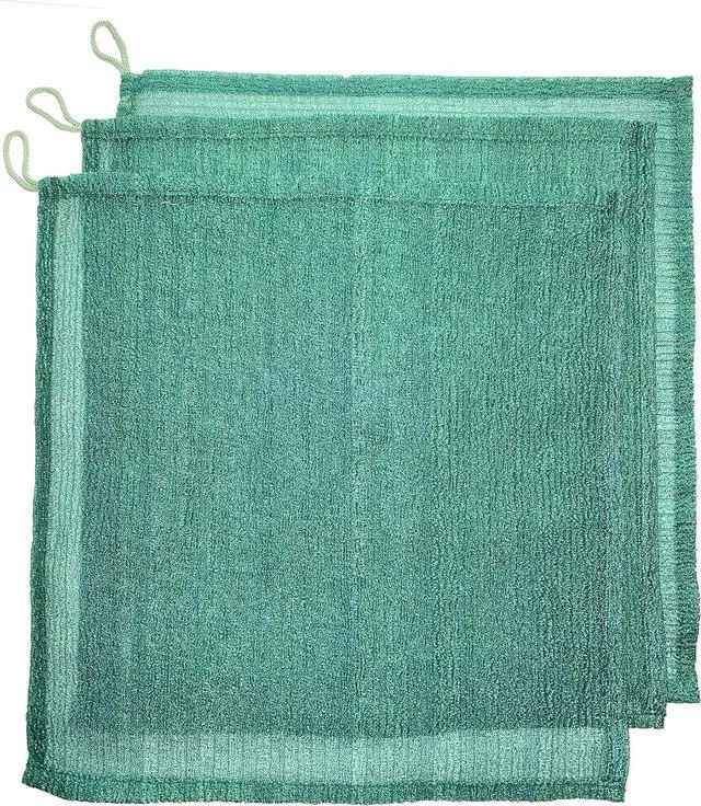Main image of Mr.Cui'shop 3 pcs/Set 12"×12" Super Rough Home Spa Exfoliating Nylon Bath Cloth/Towel - Magic Shower Washcloth for Body - Shower Scrubber - Remove Dead Skin - Great for Skin Care in the Bath