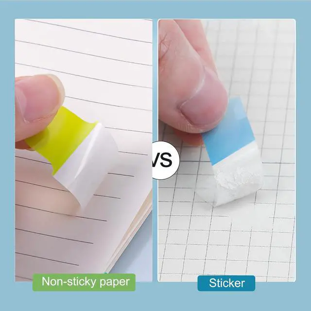 Alt view image 4 of 7 - Golcellia 6 Pcs Sticky Tabs - 600 Sheets 5 - Color Notebook Index Tabs - Sticky Flags, Page Tabs - Durable Divider & Binder Tabs for Books & Bibles