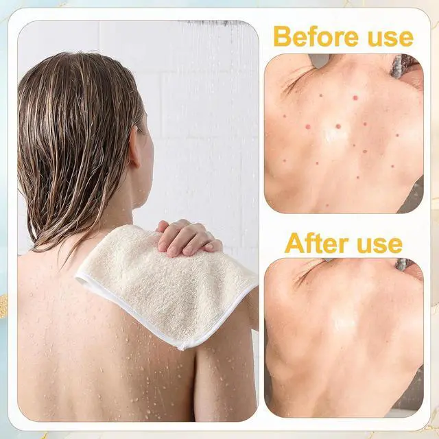 Alt view image 3 of 7 - 6 Pcs Nylon Exfoliating Wash Cloths Set 15.7 x 11.8 Inch | Soft Dual Sided Body Face Towels Kitchen Dish Scrubber Reusable Bath Spa Towel for Women Men Travel