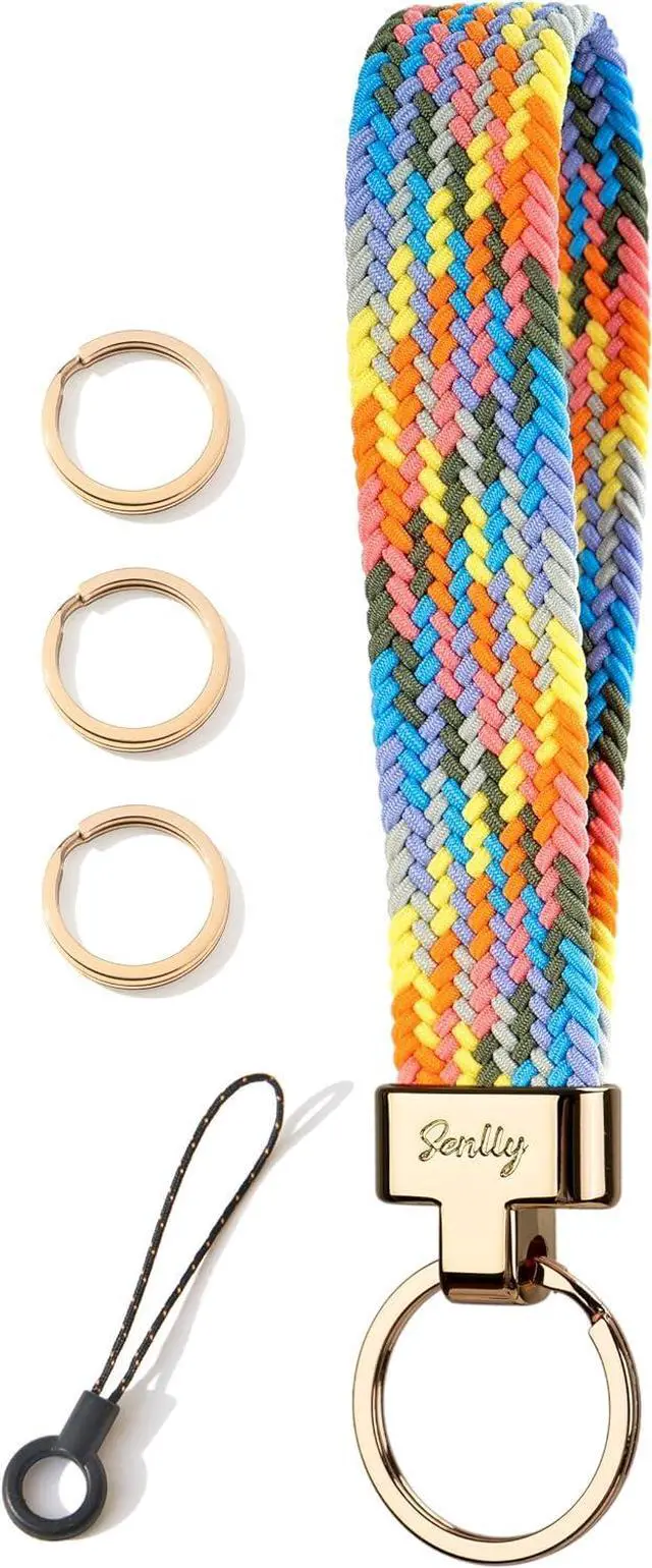 Main image of Wristlet Lanyard, Stretchy Keychain Holder, Original Elastic Anti-Drop Design Keyring