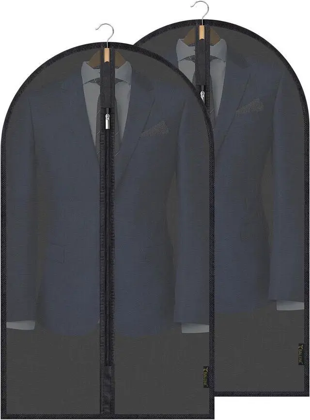 Main image of BALEINE 2PK Garment Bags for Hanging Clothes, 40" Suit Bag for Closet | Tear Resistant PEVA Material, Dust & Moisture Protection, Wrinkle-Free Storage, Smooth Glide Zipper, Translucent Design