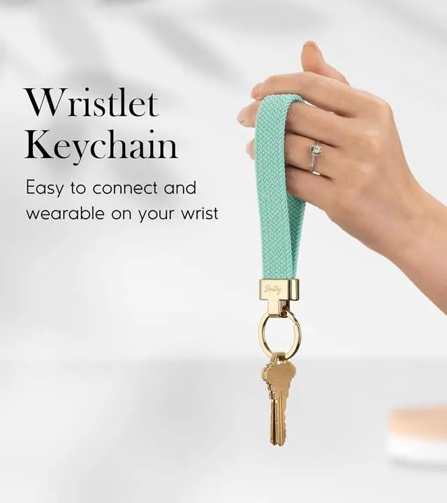 Alt view image 4 of 7 - Wristlet Lanyard, Stretchy Keychain Holder, Original Elastic Anti-Drop Design Keyring