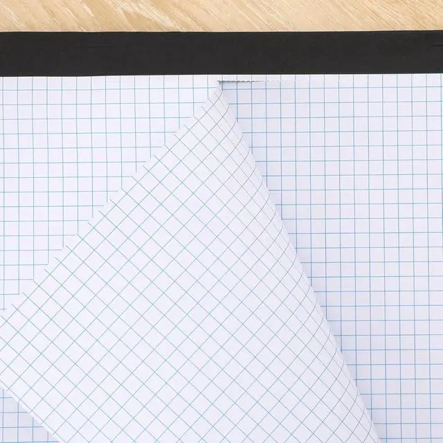 Alt view image 4 of 7 - Thboxes Graph Paper Pad 2 Pack, 11.6 x 8.5 In, 4x4 Grid, 30 Sheets | 80 Gsm Fsc-Certified Paper, Easy-Tear Pages, Smooth Double-Sided Sheets For Drawing, Math, Notes, And Planning
