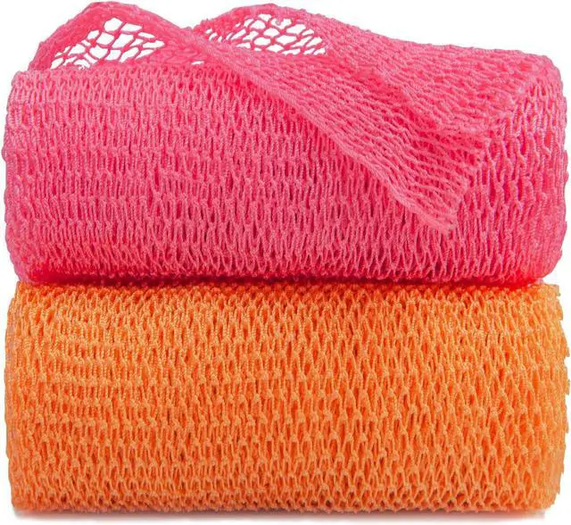 Main image of African Net Sponge Authentic African Exfoliating Net Real African Bath Sponge Body Scrub Net Long Rag Net Shower Scrubber