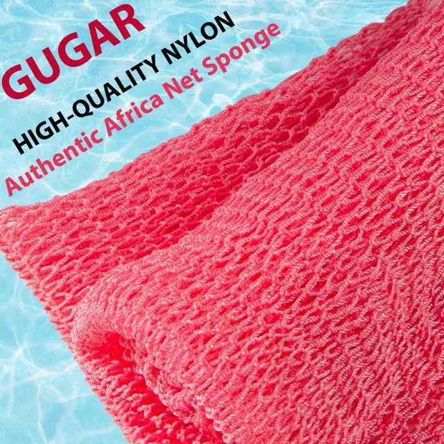 Alt view image 3 of 7 - African Net Sponge Authentic African Exfoliating Net Real African Bath Sponge Body Scrub Net Long Rag Net Shower Scrubber