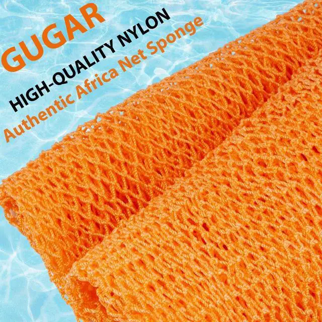 Alt view image 4 of 7 - African Net Sponge Authentic African Exfoliating Net Real African Bath Sponge Body Scrub Net Long Rag Net Shower Scrubber