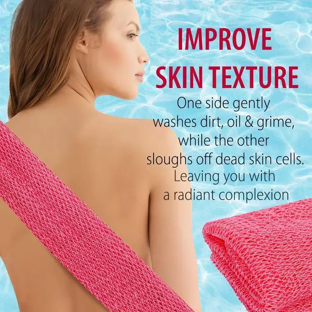 Alt view image 7 of 7 - African Net Sponge Authentic African Exfoliating Net Real African Bath Sponge Body Scrub Net Long Rag Net Shower Scrubber
