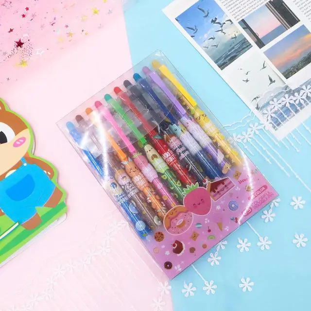 Alt view image 6 of 7 - Erasable Gel Pens, 10 Colors Retractable Cartoon Erasable Pens Clicker Fine Point 0.5 mm, Make Mistakes Disappear, Assorted Color Inks for Journaling Planner Drawing Writing Gifts