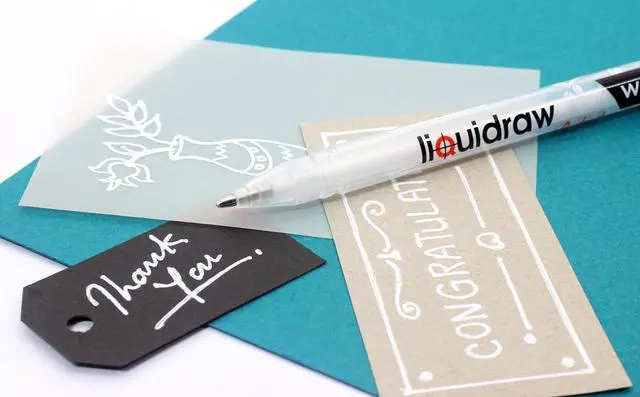 Alt view image 4 of 7 - Liquidraw White Gel Pens - Set of 3 | 0.8 mm Fine Point Gel Pen For Artists | Ideal for Highlighting, Coloring, Drawing, Writing & Sketching | Ideal For Writing On Black Paper | Must-Have Art Supplies