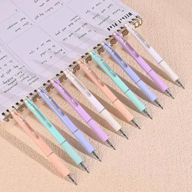 Alt view image 5 of 7 - Temiary 10 Pcs Retractable Erasable Gel Pens, Black Ink Fine Point 0.5 mm | Make Mistakes Disappear, Smooth Writing Gel Pen with Eraser for Journaling Note Taking Marking Planner Crossword Puzzles