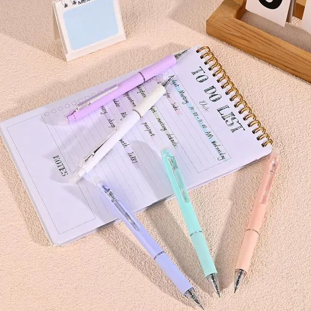Alt view image 7 of 7 - Temiary 10 Pcs Retractable Erasable Gel Pens, Black Ink Fine Point 0.5 mm | Make Mistakes Disappear, Smooth Writing Gel Pen with Eraser for Journaling Note Taking Marking Planner Crossword Puzzles