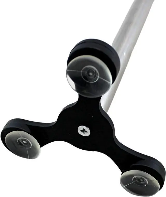 Alt view image 6 of 7 - Stainless Steel Suction Cup Paper Towel Holder Kitchen Bathroom Spare Toilet Paper Holder with Nonslip Stable Super Suction Grip Base Countertop (Black Base)