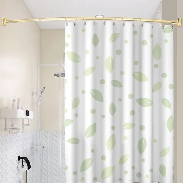 Alt view image 4 of 6 - TOPROD Shower Curtain Hooks Rings Shower Curtain Hangers for Bathroom Hooks | Gold,Stainless Steel,Rust Proof ,Durable,Free Gliding, Kitchen, Wardrobe,Set of 12