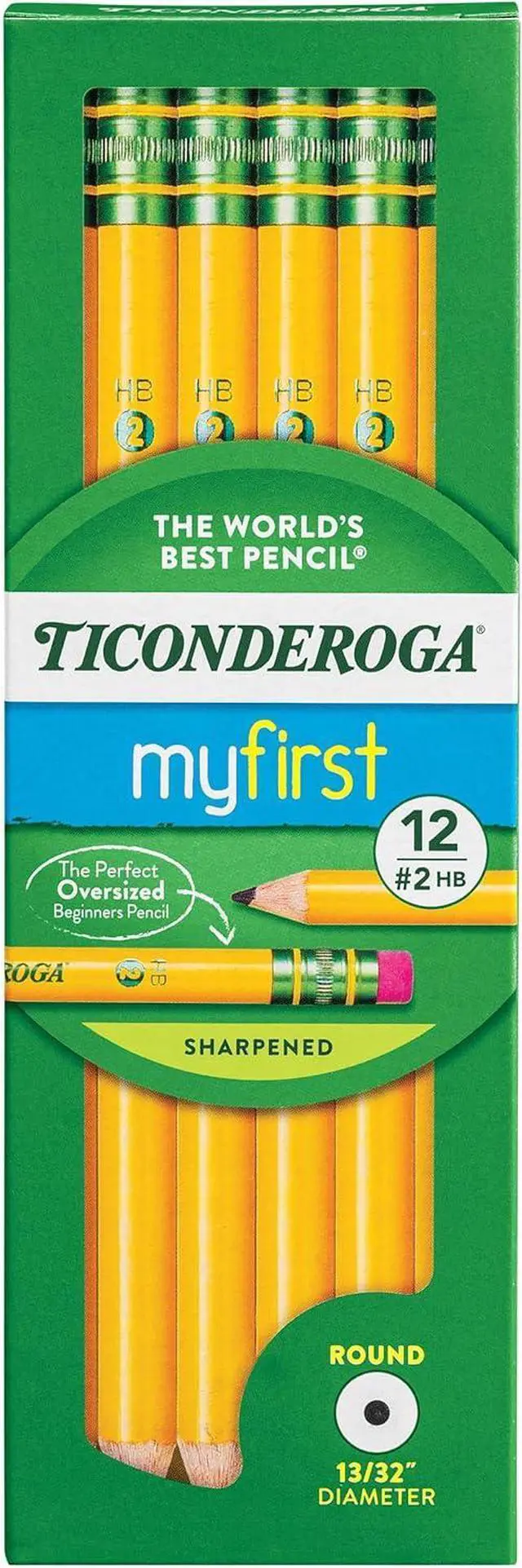 Main image of Ticonderoga My First Wood-Cased Pencils, Pre-Sharpened