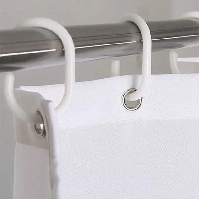 Alt view image 4 of 7 - Hibate Black Fabric Shower Curtain Liners (72x78 Inches), Extra Long Weighted Hem Cloth Shower Liner, Hotel Quality Machine Washable Water Resistant Bath Curtain with 12 Hooks, Non-Toxic & Rustproof